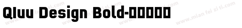QIuu Design Bold字体转换